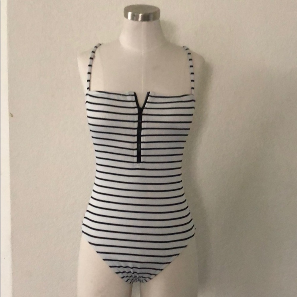 Striped swimsuit